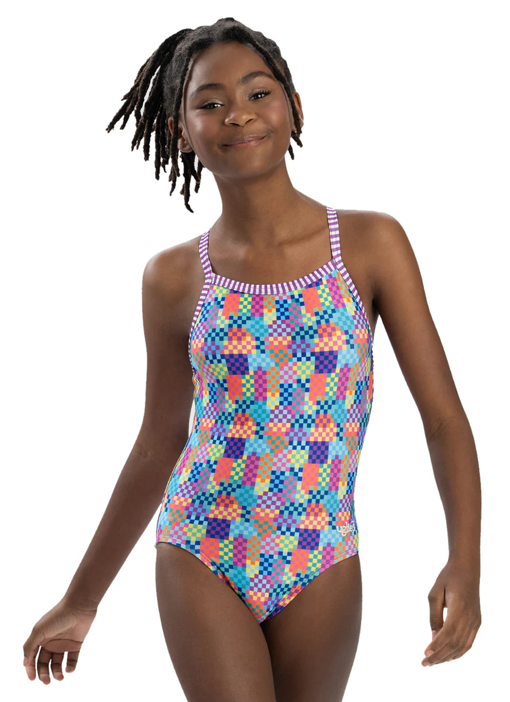 Dolfin Uglies Youth Girls' Build Me Up One Piece Swimsuit (Big Kid)
