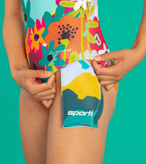 Sporti x She Is This Limited Edition Mountain Silicone Swim Cap