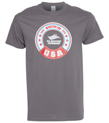 USMS Men's Swim In USA Crew Neck Tee
