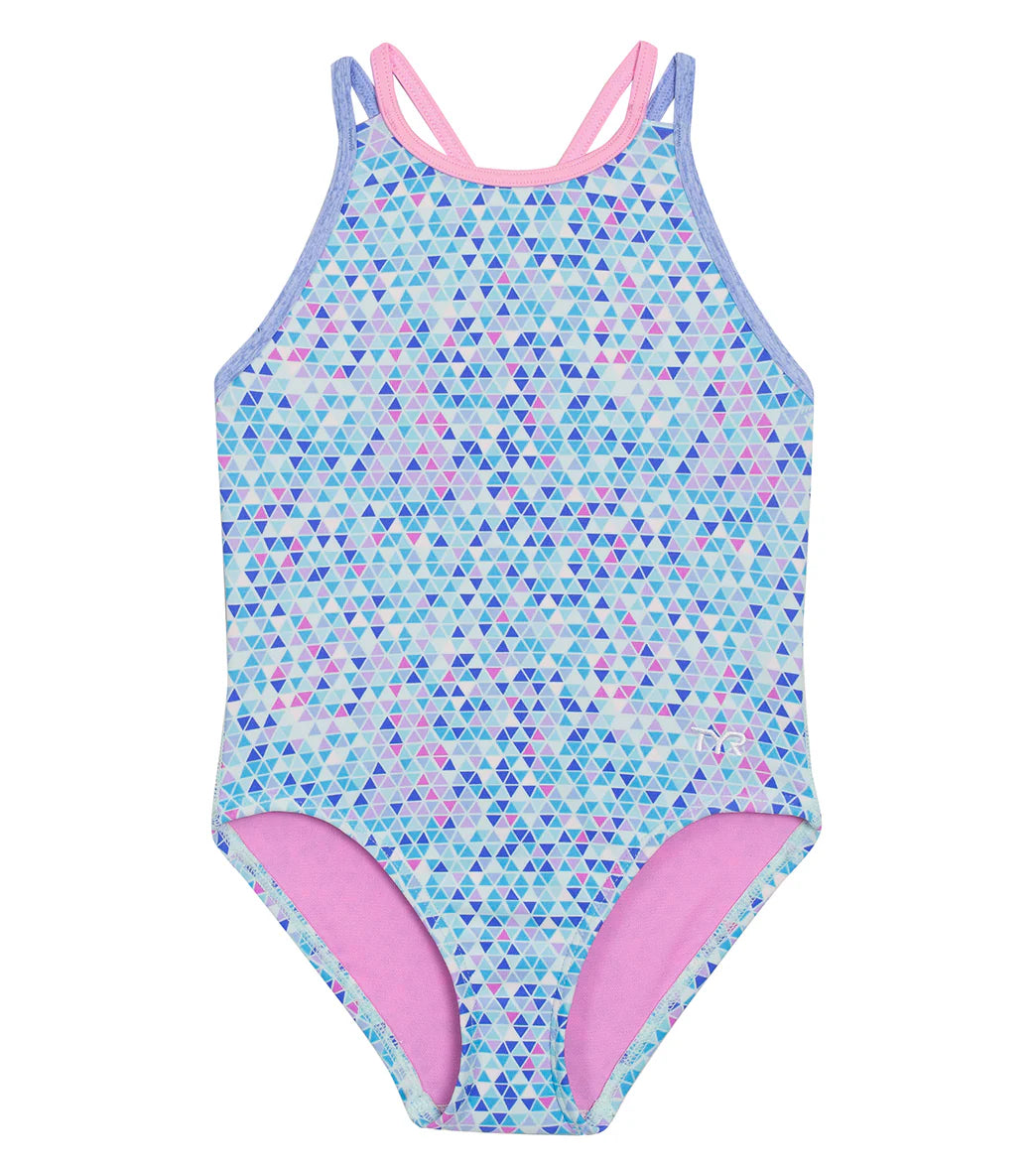 TYR Girls' Oliviafit Durafast Elite One Piece Swimsuit (Little Kid, Big Kid)