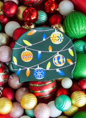 Sporti Holiday Lights Silicone Swim Cap