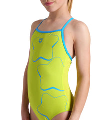 Arena Girls' Star Graphic Light Drop Back Swimsuit Lightdrop Back (Little Kid, Big Kid)