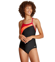 Speedo Women's Colorblock Flyer One Piece Swimsuit