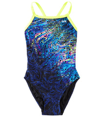 TYR Girls' Chroma  Diamondfit One Piece Swimsuit