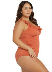 Artesands Woman's Plus Size Wuk-tjarra Manet Tankini Top (Multifit D-G Cup)