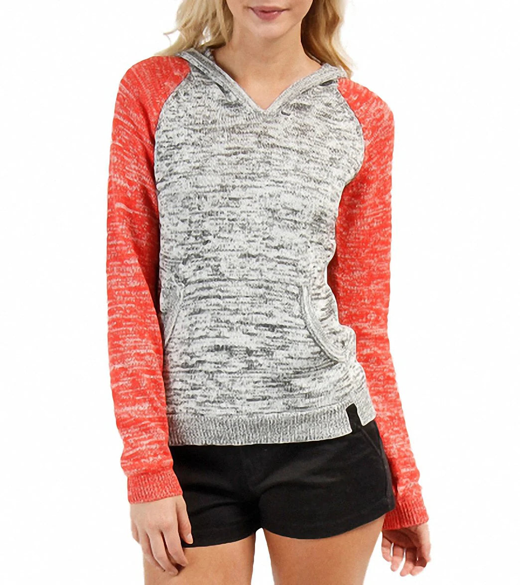 Hurley Women's Nicola Raglan Hooded Sweater