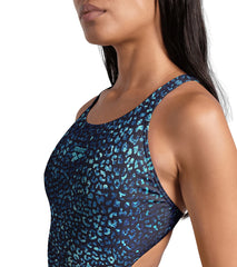 Arena Women's Jungle Cat Tech Back One Piece Swimsuit