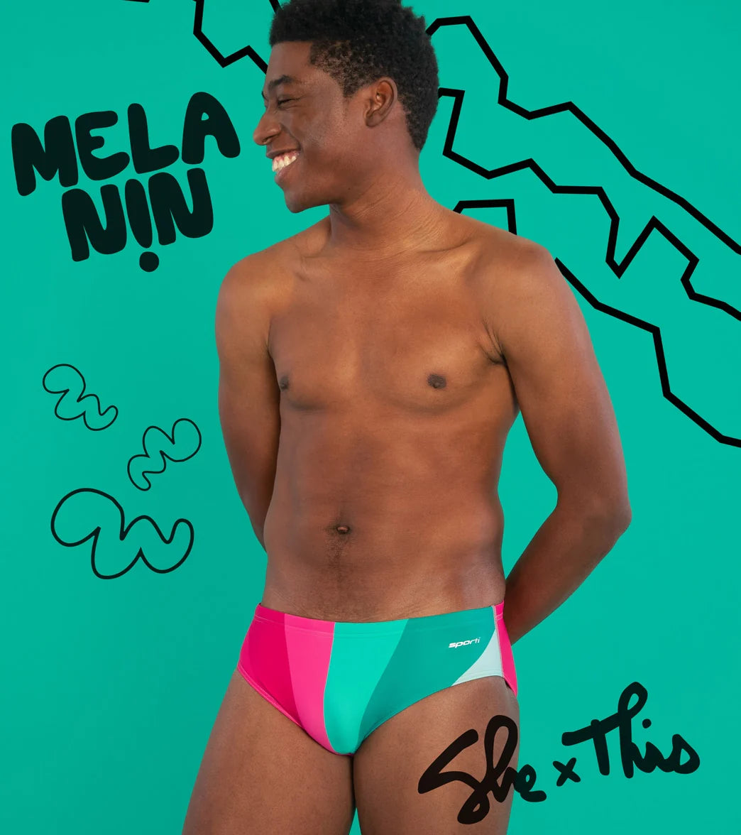 Sporti x She Is This Limited Edition Melanin Brief Swimsuit