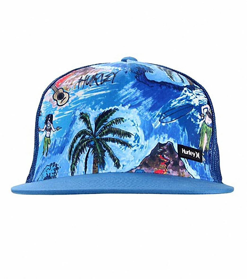 Hurley Men's Art Time Trucker Snapback Cap