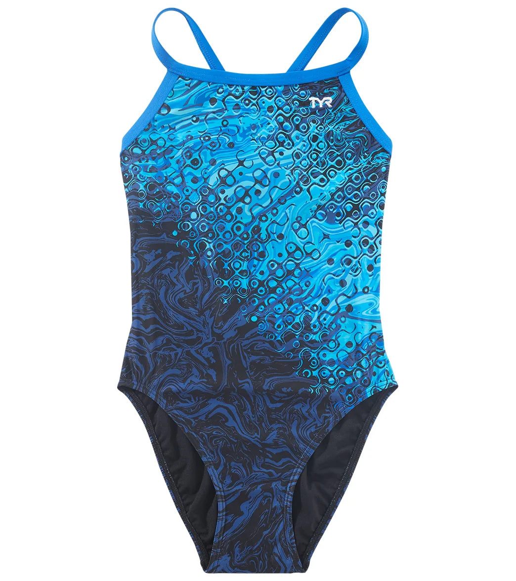 TYR Girls' Chroma  Diamondfit One Piece Swimsuit