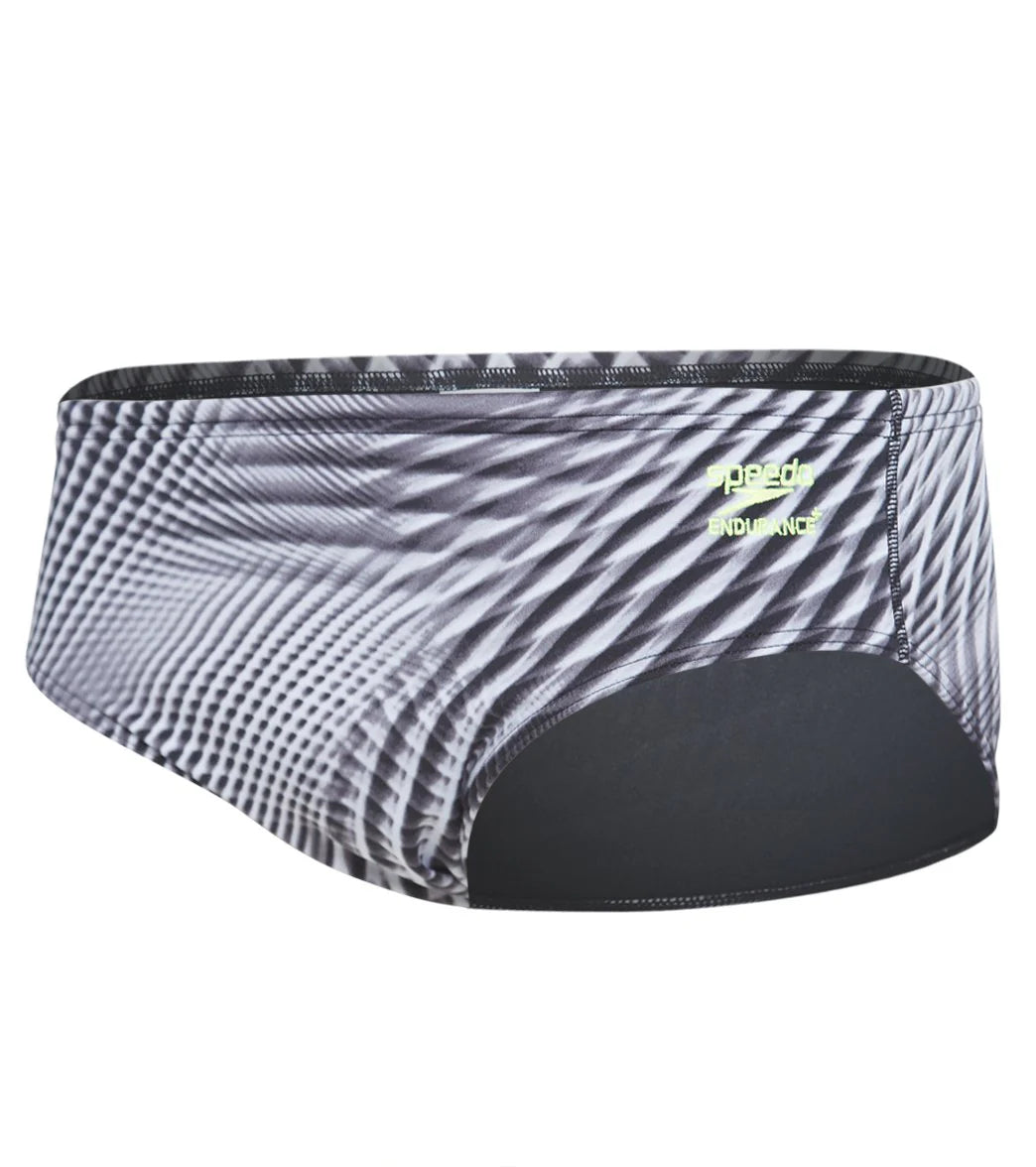 Speedo Men's Warped Wave Brief Swimsuit