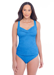 Krinkle by Penbrooke Women's Chlorine Resistant  Twist Tankini Top
