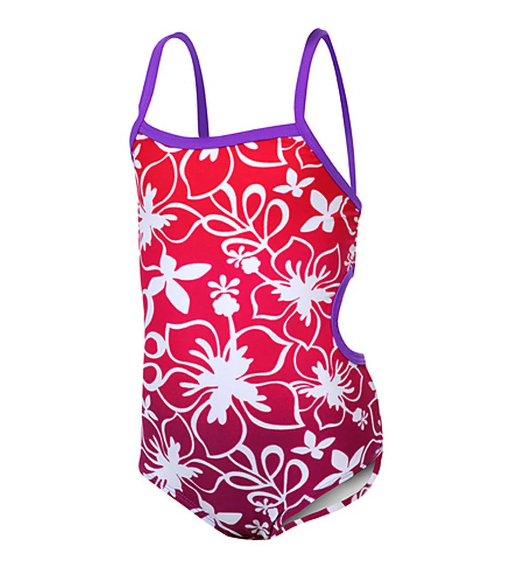 Body Glove Girls' Rainbow Floral 1pc