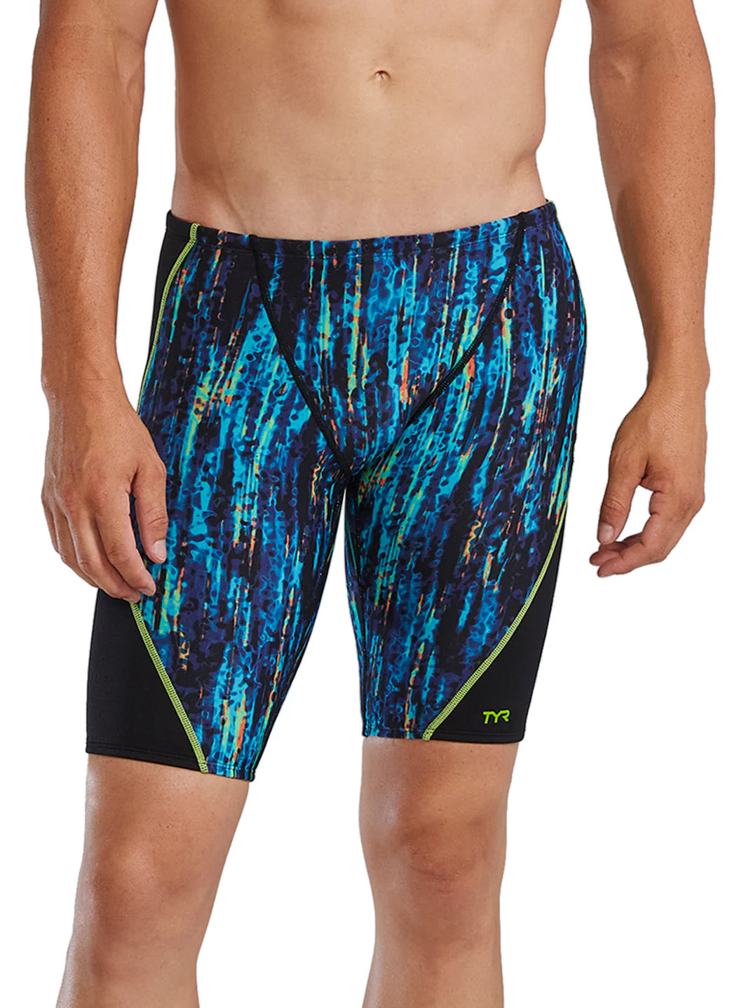 TYR Men's Aurora Durafast Elite Jammer Swimsuit