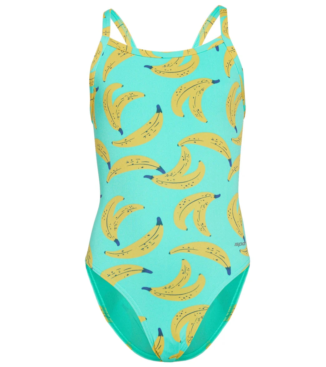 Sporti HydroLast Banana Buddy Thin Strap One Piece Swimsuit Youth (22-28)