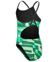 Sporti Cubism Thin Strap One Piece Swimsuit Youth (22-28)