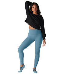 Tavi Waffle Knit Crop Long Sleeve