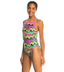 Dolfin Winners Camino V-2 Back One Piece Swimsuit
