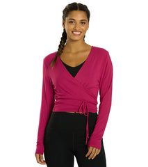 Everyday Yoga Studio to Street Layering Crop Wrap