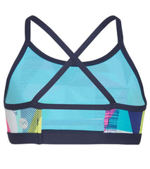 TYR Girls' Jigsaw Trinity Bikini Top (Little Kid, Big Kid)