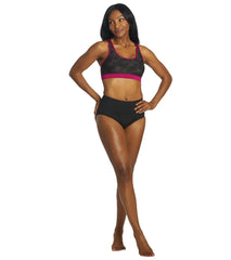 TYR Women's Black Camo Lyn Racerback Bikini Top