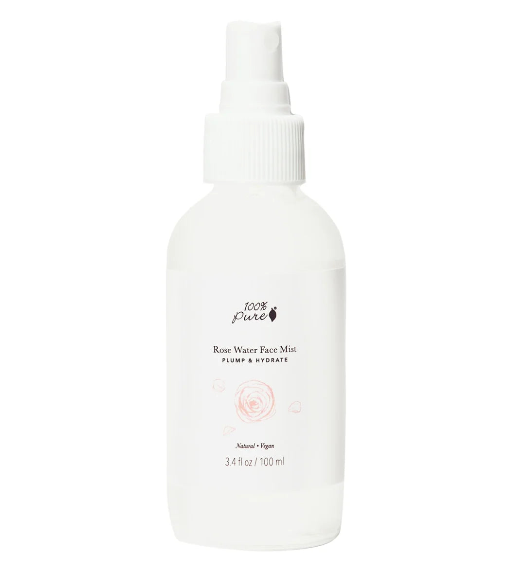 100% Pure Rose Water Face Mist 3.4 oz.