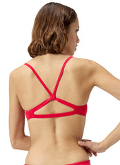 Speedo Women's Solid Strappy Bikini Top