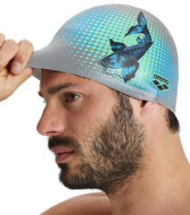 Arena Drew Kibler Fishes Flat Silicone Cap