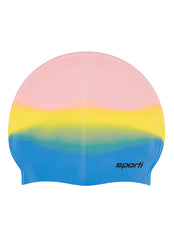Sporti Multi Color Silicone Swim Cap