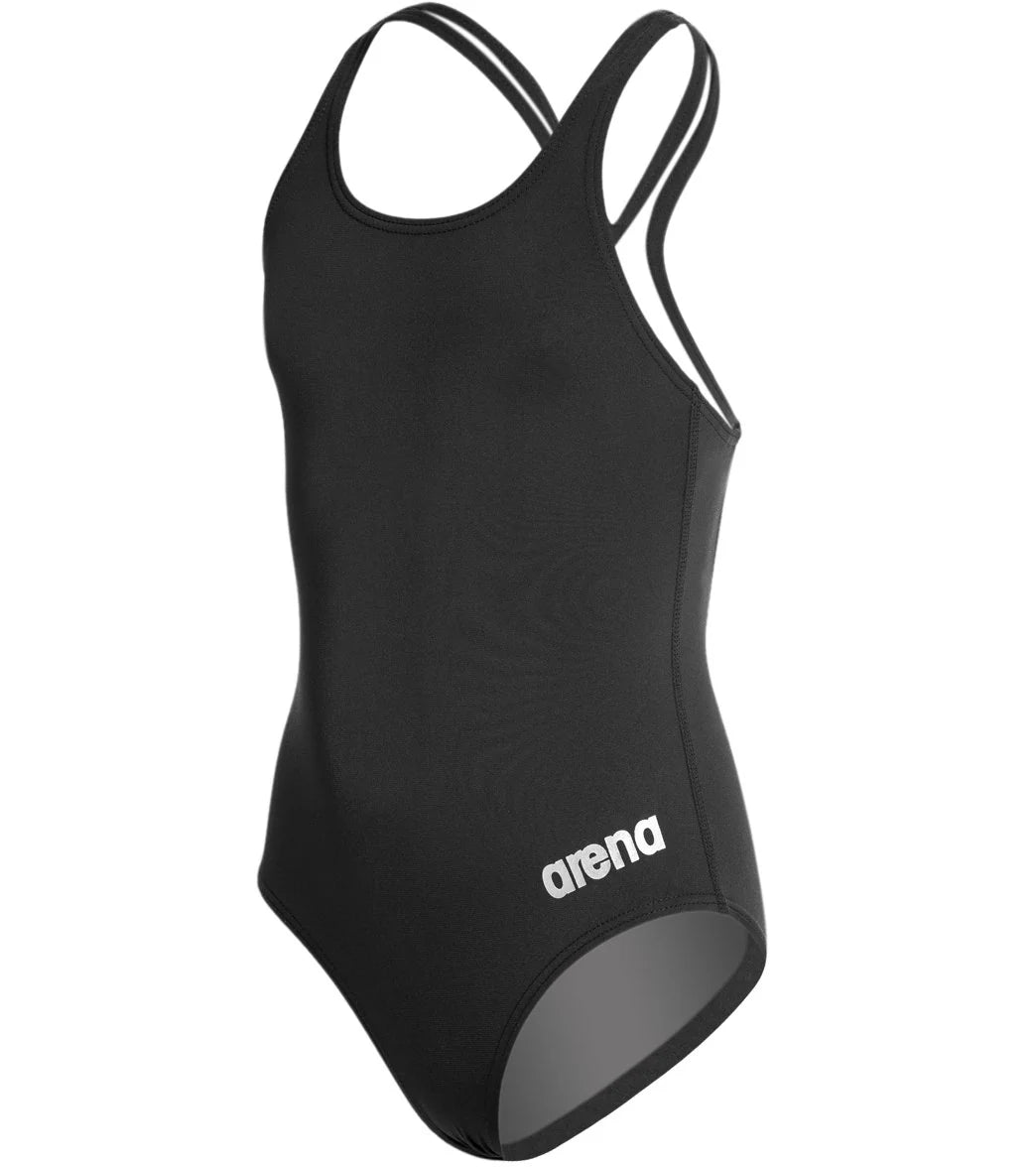 Arena Girls' Madison Athletic Thick Strap Racer Back One Piece Swimsuit