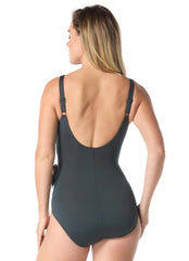Gabar Women's Chlorine Resistant Lush Getaway Surplice One Pice Swimsuit