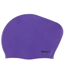 Sporti Long Hair Bun Silicone Swim Cap Set of 2