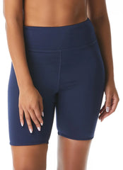 Beach House Solid Pace High Waisted Swim Biker Short