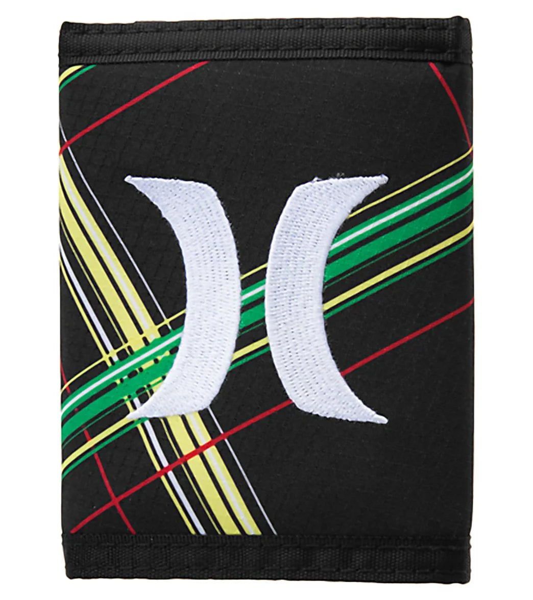 Hurley Guys' Rasta Tri-Fold Wallet
