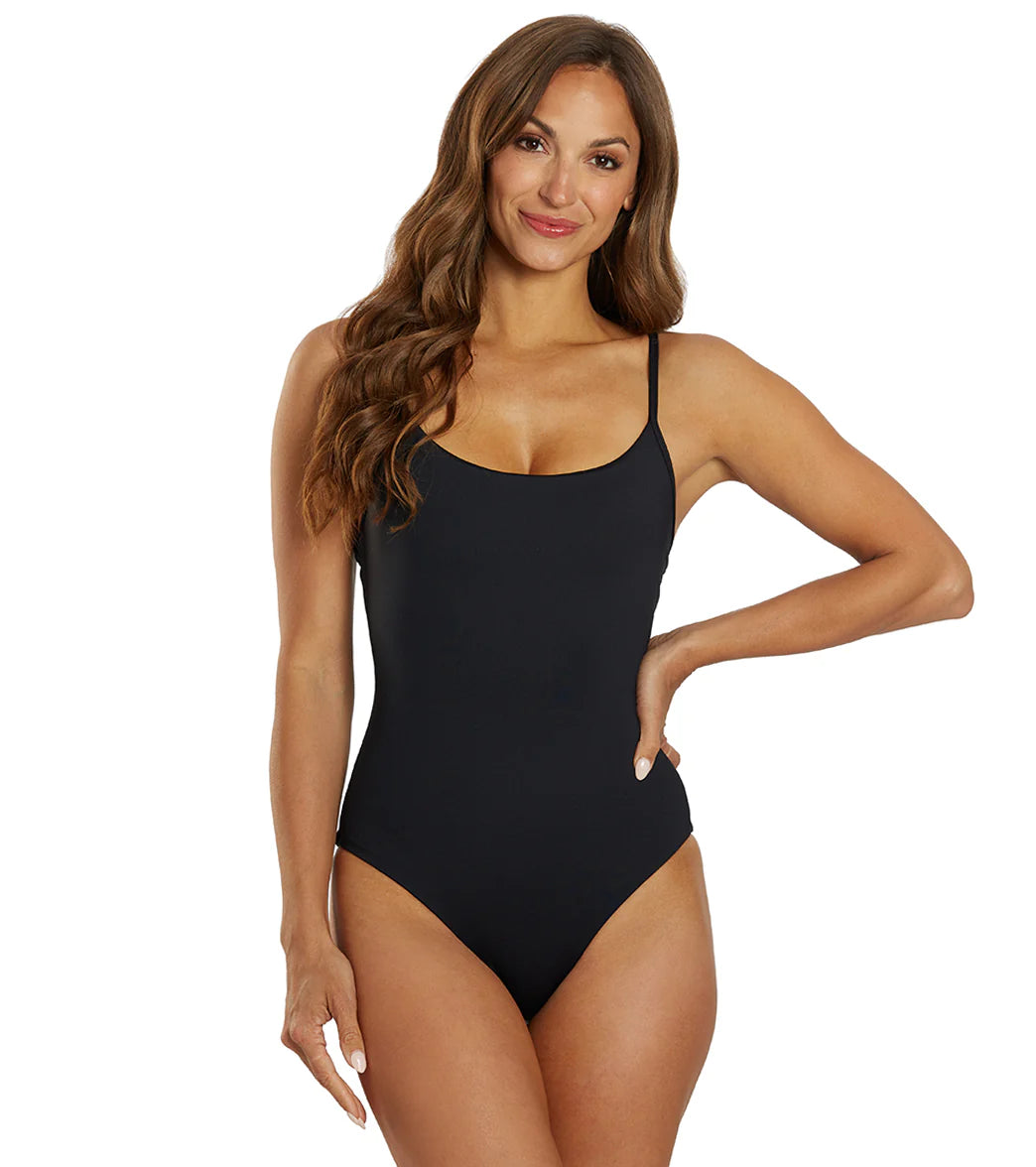 Tommy Bahama Women's Palm Modern Reversible Maillot One Piece Swimsuit