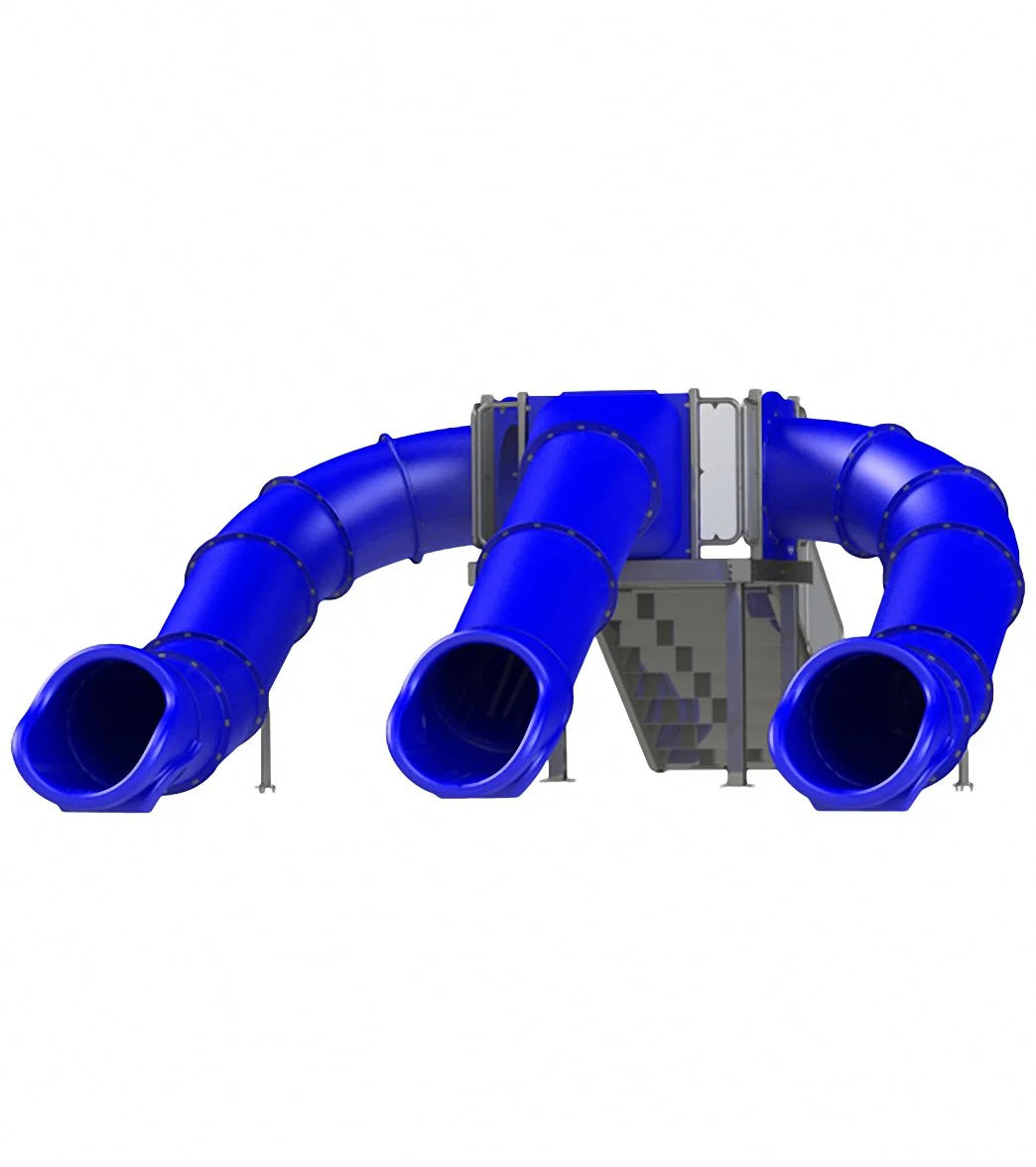Spectrum Triple Flume Rear Stair Pool Slide