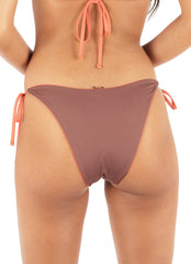 Hurley Women's RVSB Solid Cheeky Tie Side Bikini Bottom