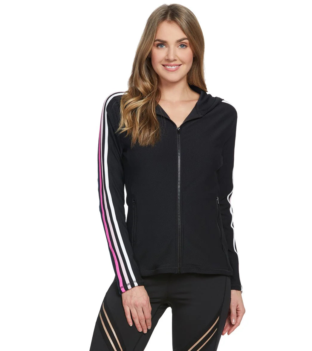 Beach House Mix And Mesh Distance Zip Up Hoodie