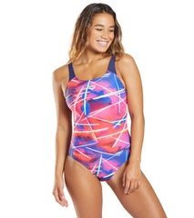 Arena Women's Light Beams Swim Pro Back One Piece Swimsuit