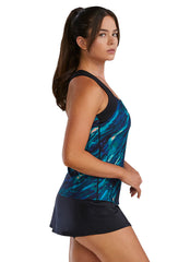 TYR Women's Impression Durafast Elite Square Neck Tankini Top