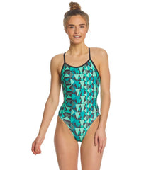 Sporti Polyester Off The Block Thin Strap One Piece Swimsuit