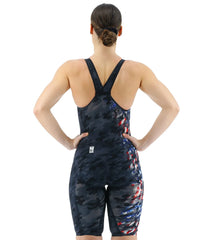 TYR Women's Venzo Camo USA Closed Back Tech Suit Swimsuit