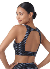Sporti Active Tidal Dots High Neck Crop Bikini Top