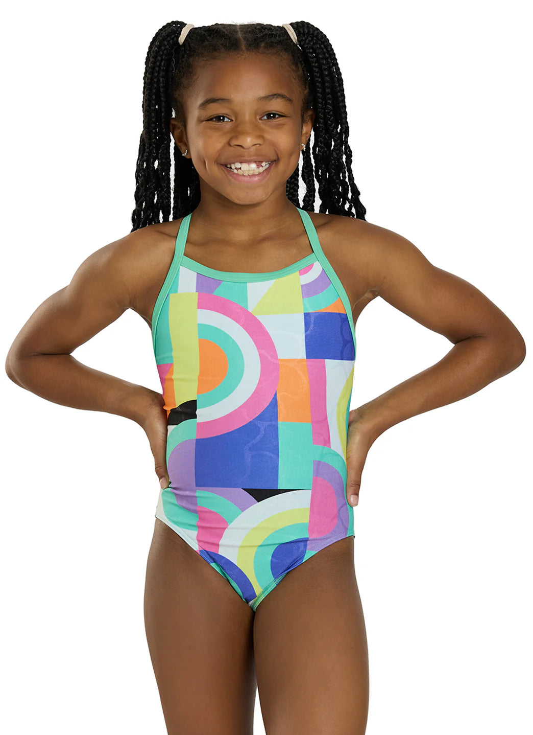 Sporti HydroLast Flashback Frenzy Thin Strap One Piece Swimsuit (22-40)