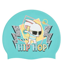 Sporti Hip Hop Bunny Silicone Swim Cap