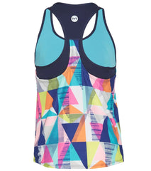 TYR Girls' Jigsaw Ava 2 In 1 Tankini Top (Little Kid, Big Kid)