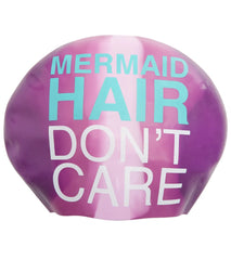 Sporti Mermaid Long Hair Don't Care Silicone Swim Cap