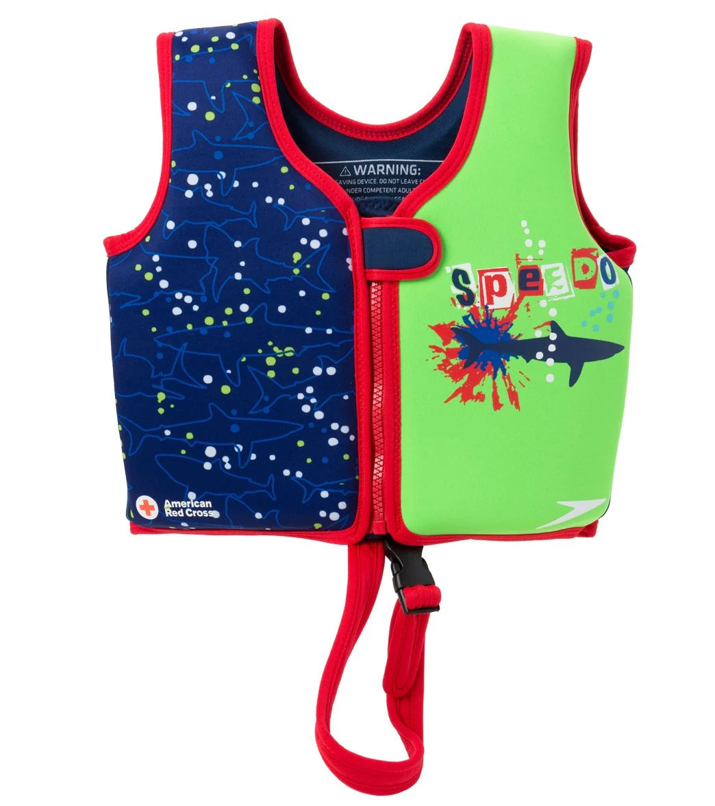 Speedo Boys' Learn To Swim Printed Neoprene Swim Vest (2yrs-6yrs)