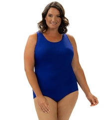 Dolfin Aquashape Women's Solid Conservative One Piece Swimsuit