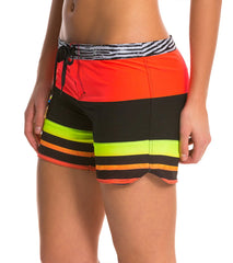 Hurley Women's Phantom Printed Stripe 5" Beachrider Boardshort